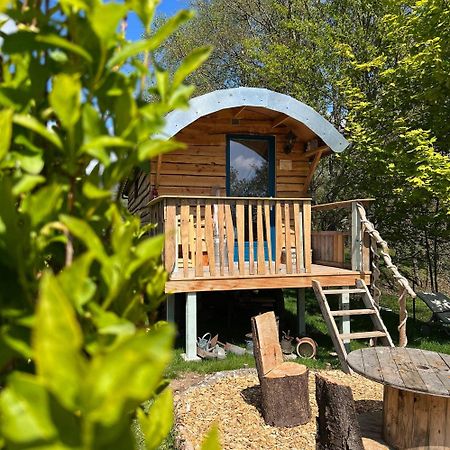 La Roulotte Tiny House Du Mond'Ideal Leval  外观 照片