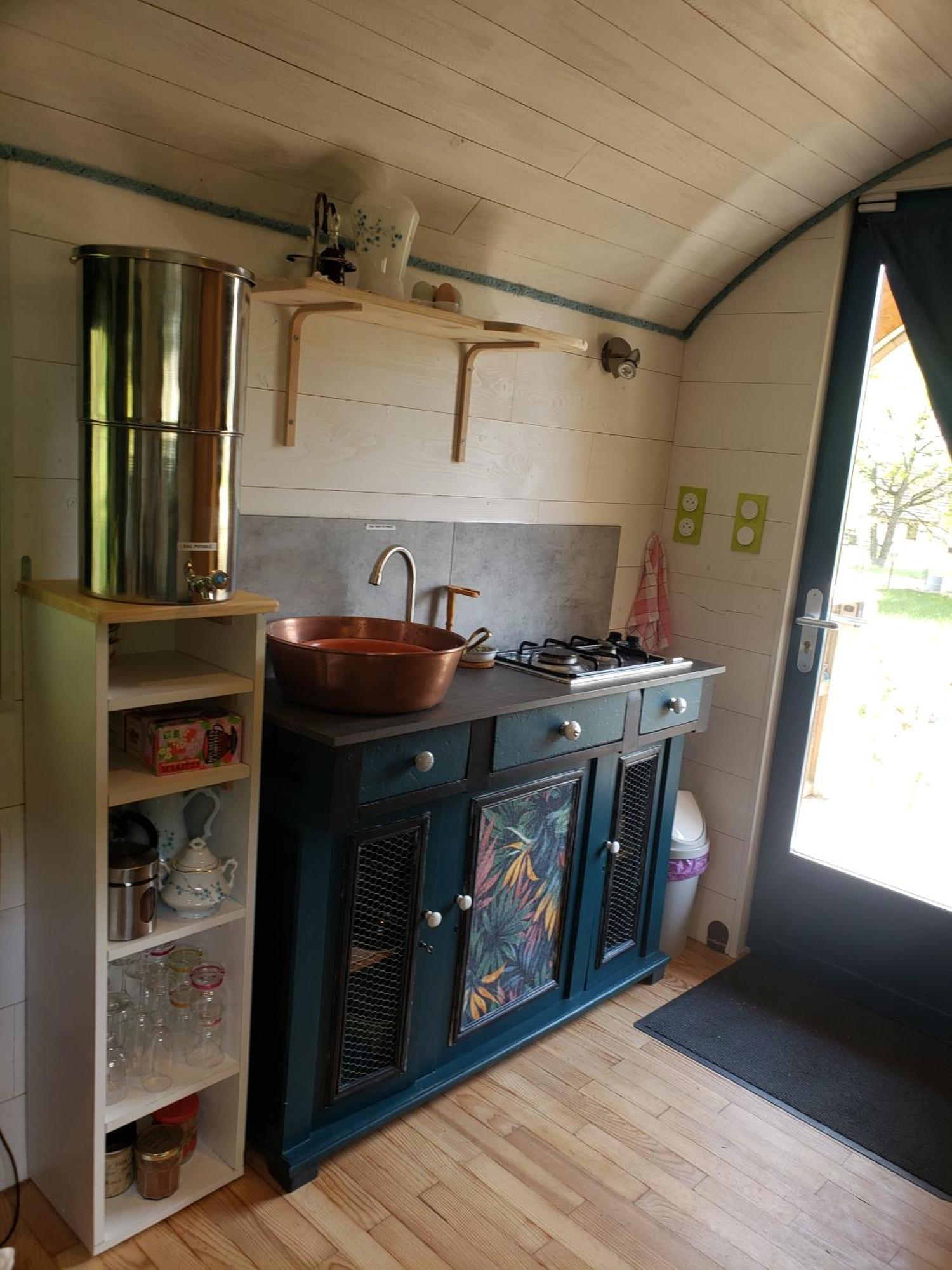 La Roulotte Tiny House Du Mond'Ideal Leval  外观 照片