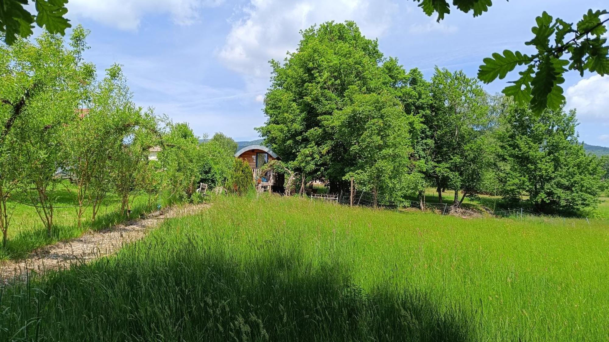 La Roulotte Tiny House Du Mond'Ideal Leval  外观 照片